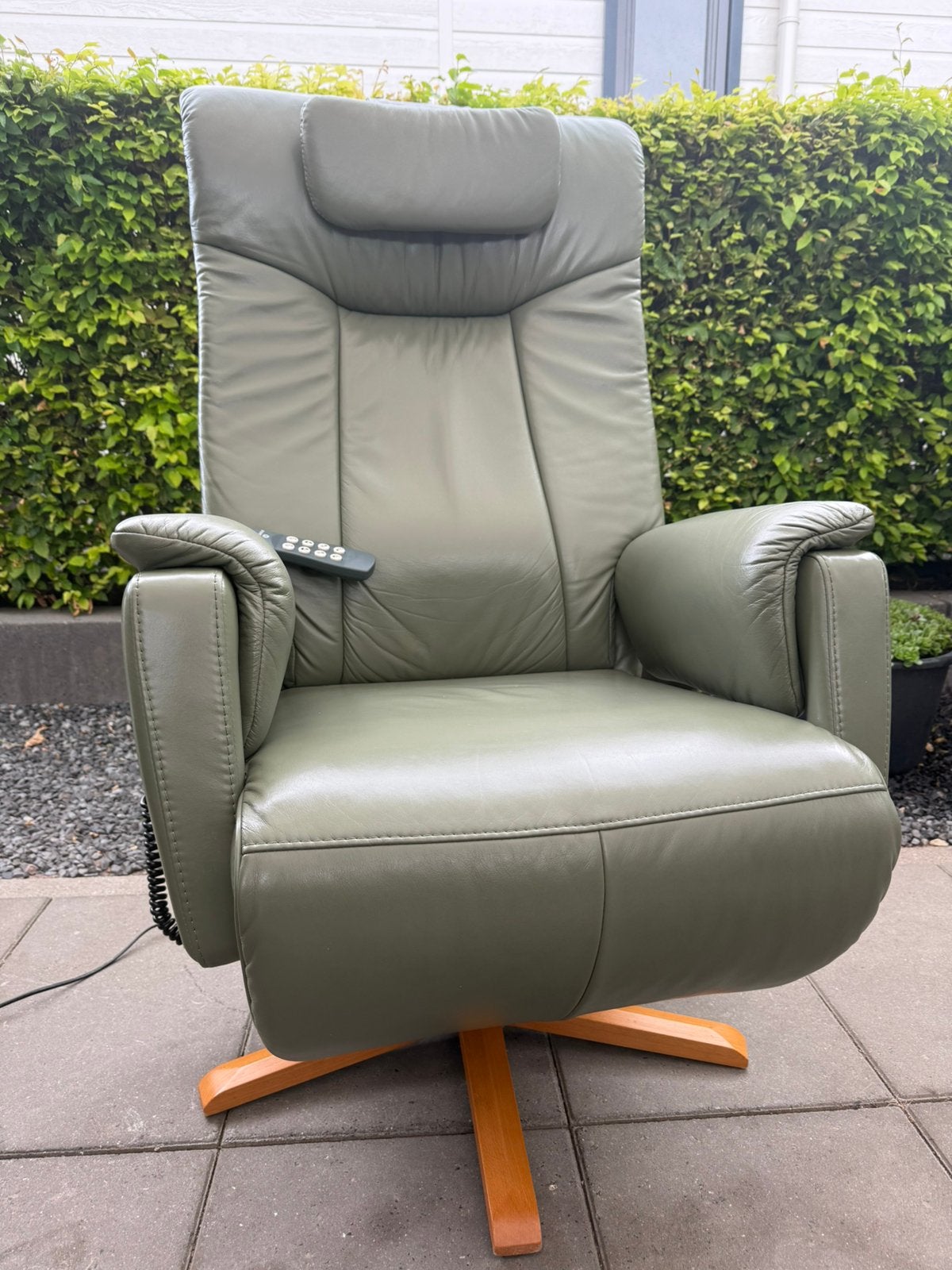 XL prominent sta op stoel relax fauteuil luxe uitvoering, Ophalen of Verzenden, Zo goed als nieuw, Leer, Gratis bezorging regio Utrecht