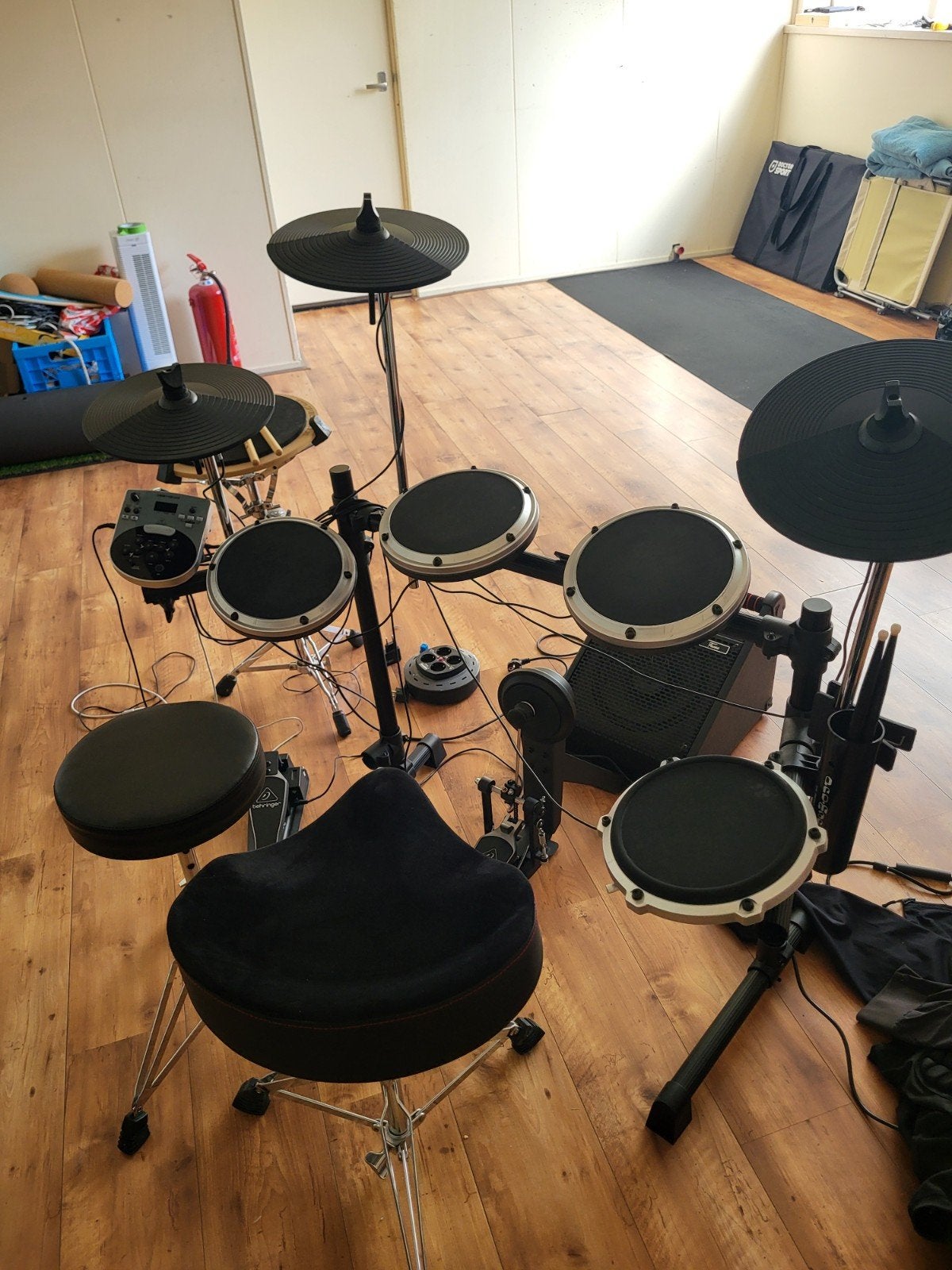 Behringer HDS110USB elektronisch drumstel met accessoires, Ophalen, Gebruikt, Overige merken, Elektronisch