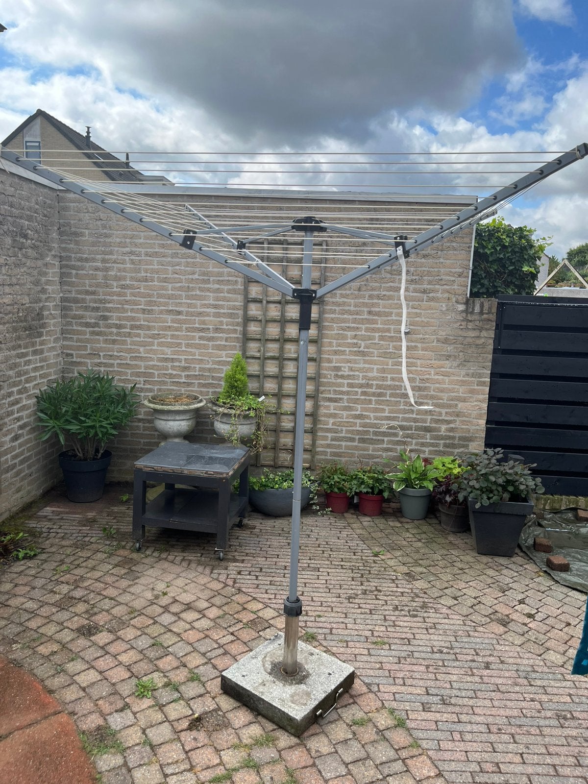 Droogmolen met zware voet., Tuin en Terras, Droogmolens en Wasrekken, Ophalen, Zo goed als nieuw, Droogmolen
