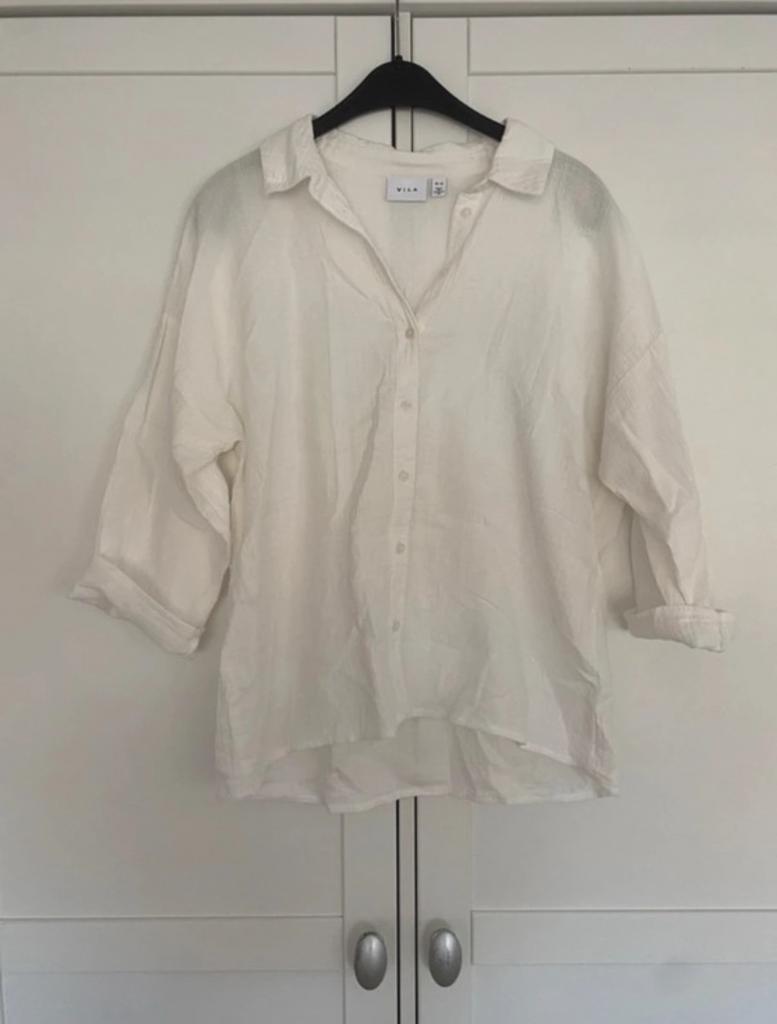 VILA Witte Blouse Maat 40, Verzenden, Gedragen, Maat 42/44 (L), Wit