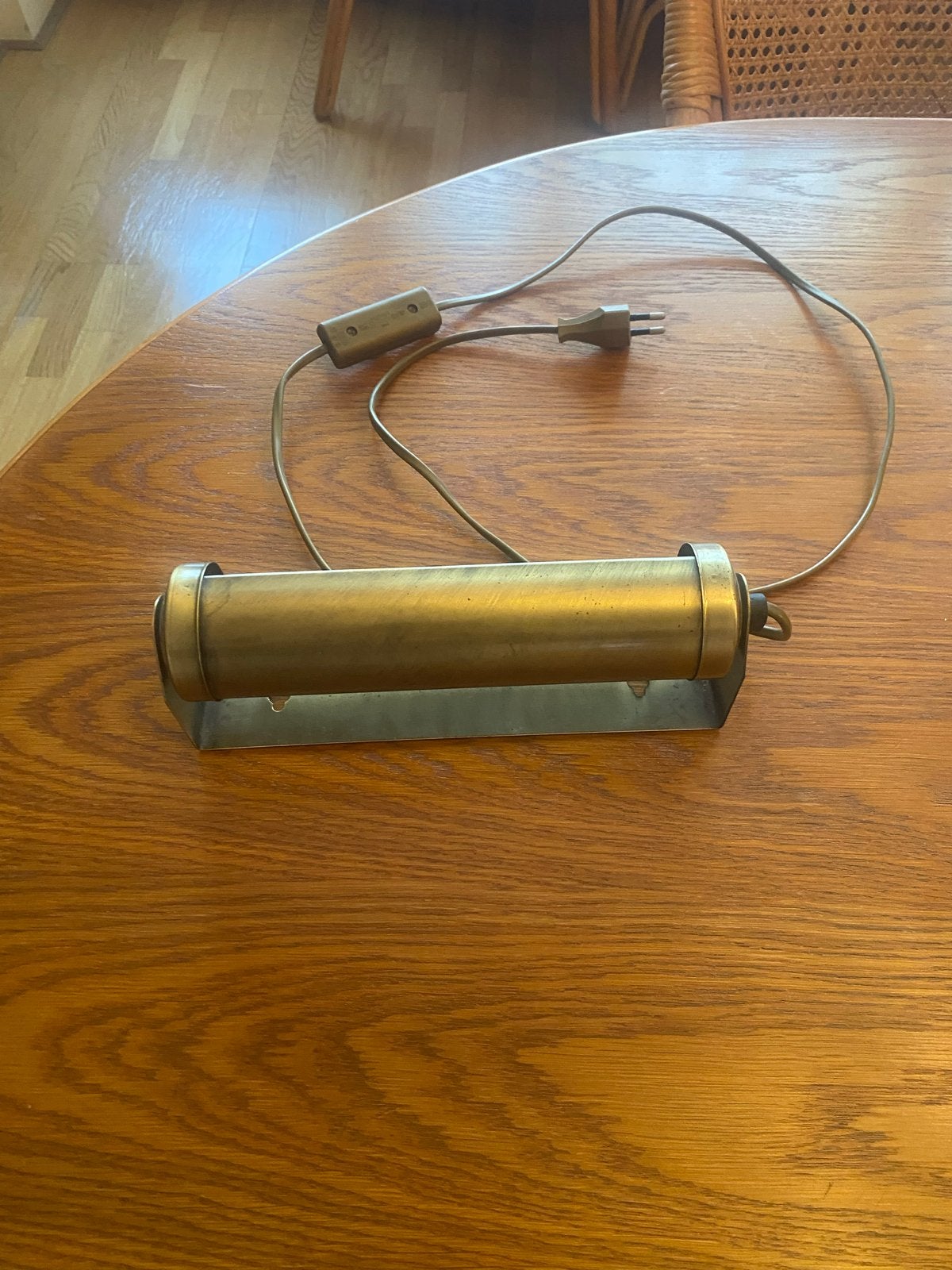Koperkleurig Schilderijlampje / Muurlampje - 25 cm met schak, Huis en Inrichting, Lampen | Wandlampen, Ophalen, Gebruikt, Met schakelaar