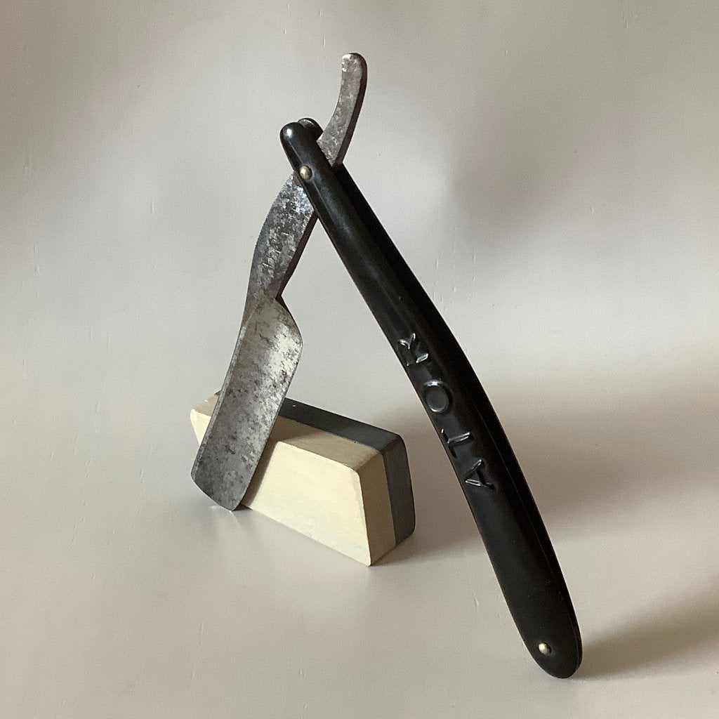 Antiek open scheermes ATOR / ERN Solingen Duitsland, Antiek en Kunst, Antiek | Gereedschap en Instrumenten, Ophalen of Verzenden