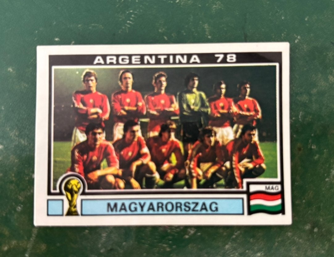 Panini plaatje team Hongarije WK 78, Ophalen of Verzenden