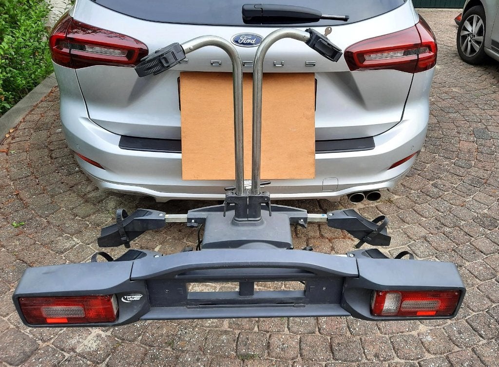 Degelijke Kantelbare Fietsendrager voor electrische fietsen, Ophalen, Zo goed als nieuw, 2 fietsen, Trekhaakdrager