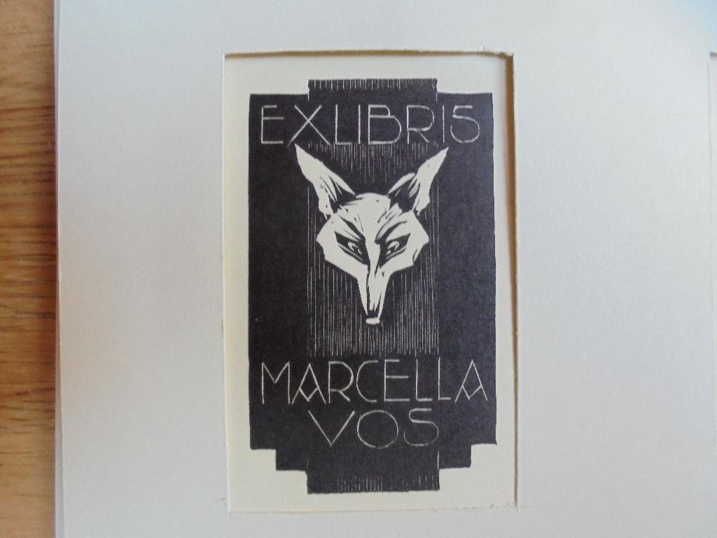 ex libris dick van luijn 8 stuks, Ophalen of Verzenden, Met passe-partout, Houtsnede, Flora en Fauna