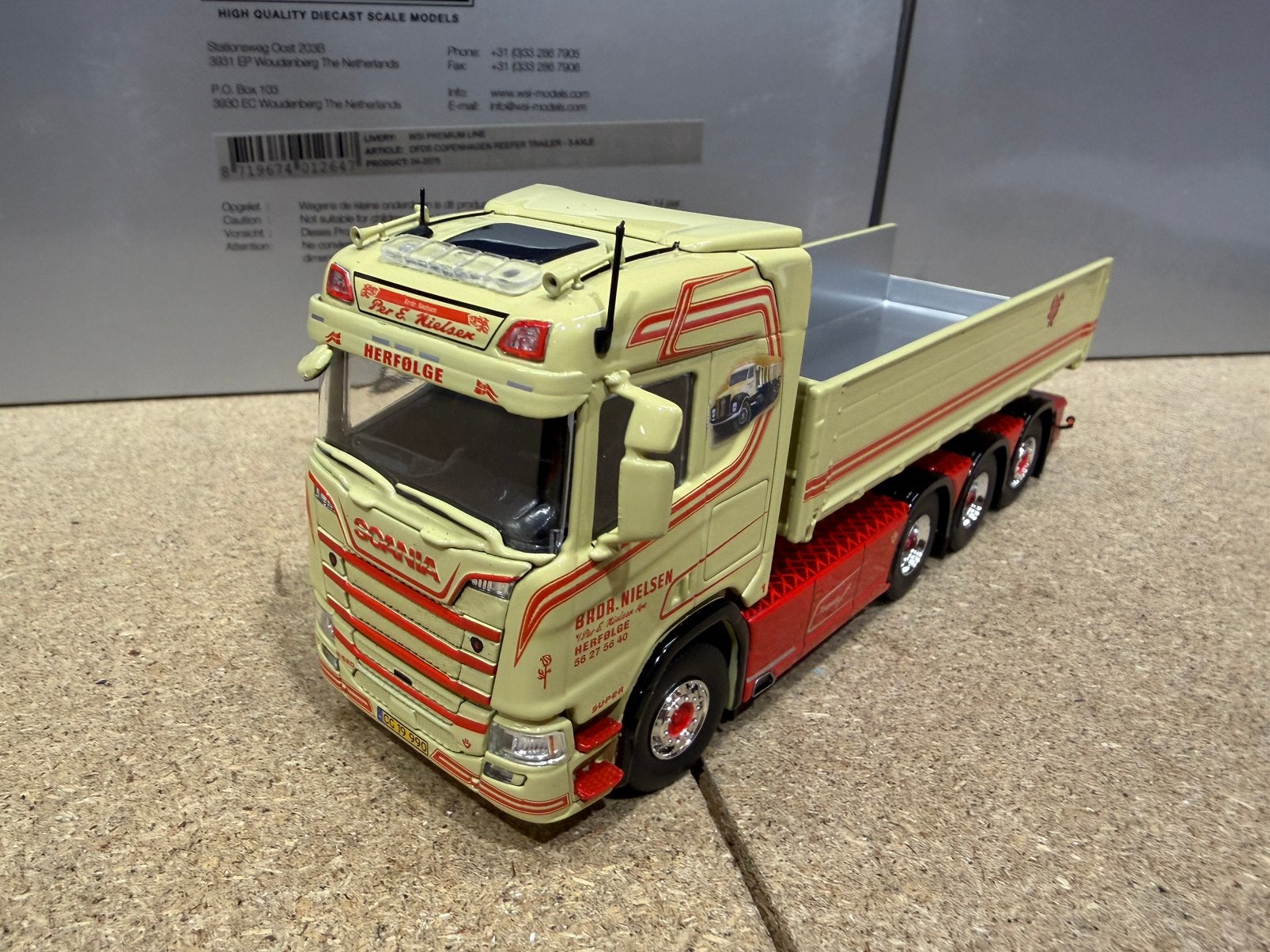 WSI SCANIA BRDR NIELSEN HERFOLGE, Ophalen of Verzenden, Zo goed als nieuw, Bus of Vrachtwagen, Wsi