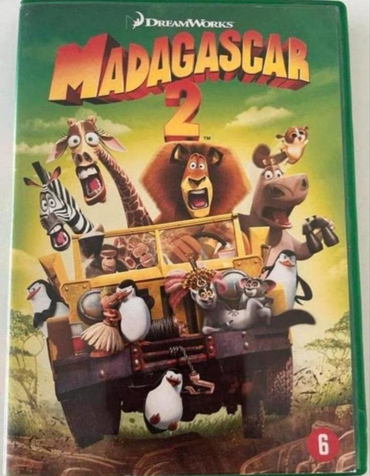DreamWorks Madagascar 2 DVD - Nederlands, Frans, Vlaams, Vanaf 6 jaar, Ophalen of Verzenden, Zo goed als nieuw, Europees
