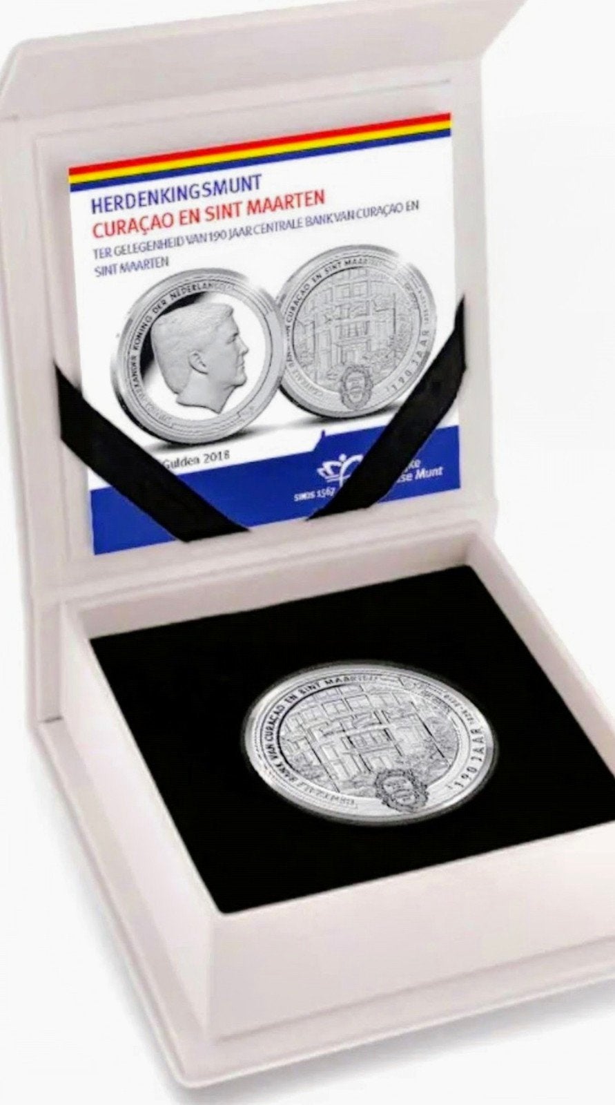 5 Gulden 2018 Centrale Bank Nederlandse Antillen Proof., Ophalen of Verzenden, Koningin Beatrix