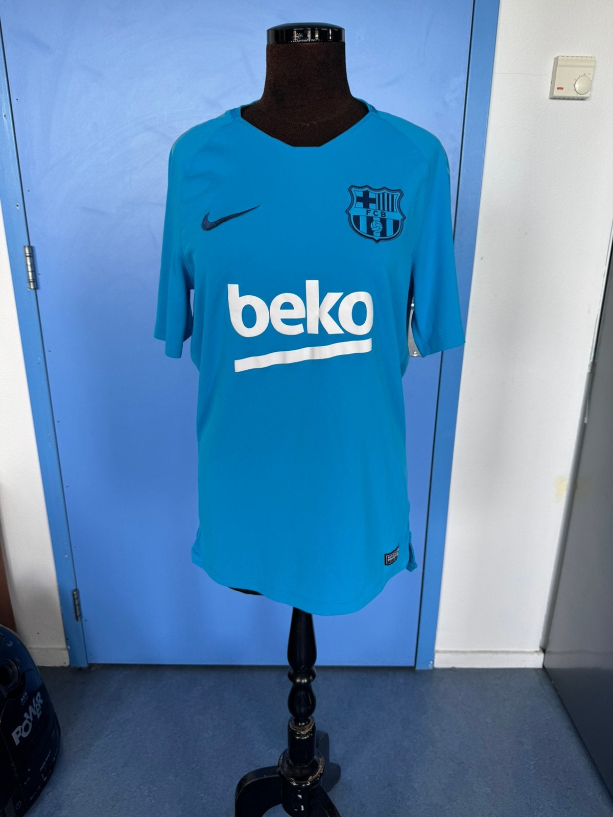 MEN'S NIKE FC BARCELONA 2019/2020 TRAINING FOOTBALL SHIRT, Verzenden, Zo goed als nieuw, Voetbal