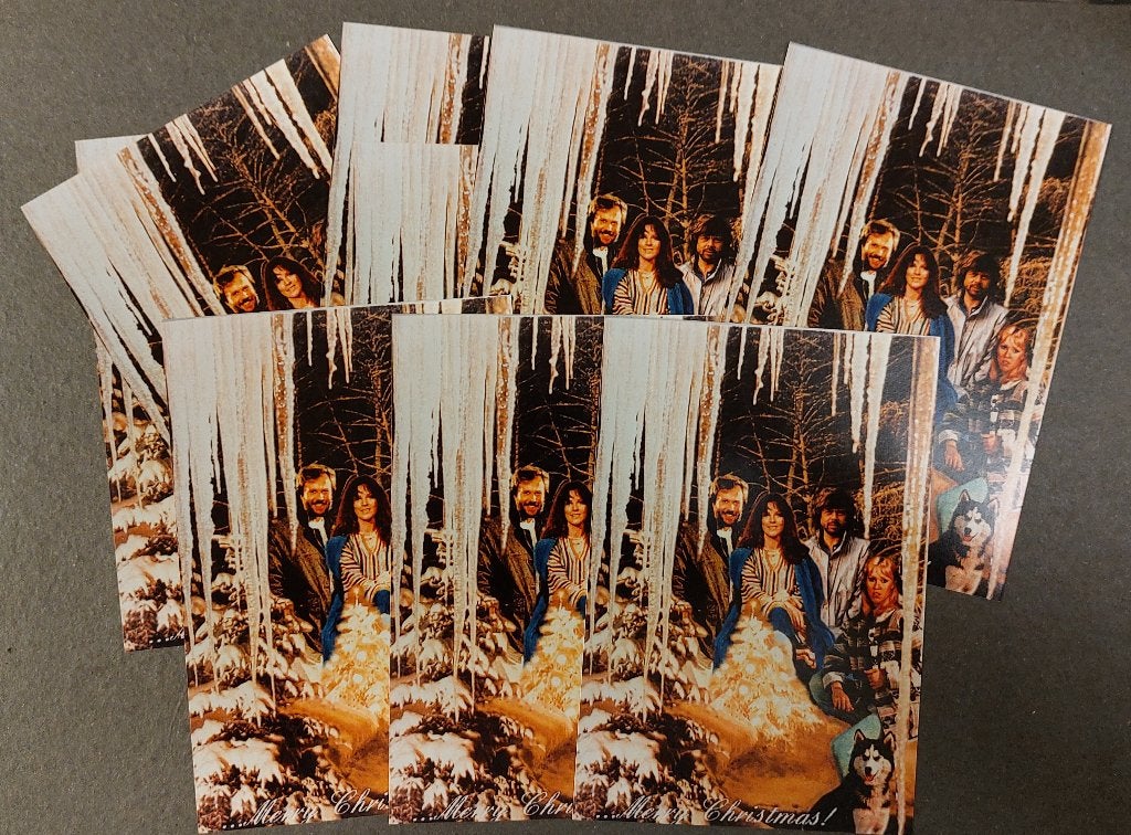 ABBA KERSTKAARTEN + ENVELOPPEN SET VAN 9 STUKS, Nieuw, Ophalen of Verzenden, NvT, Foto of Kaart