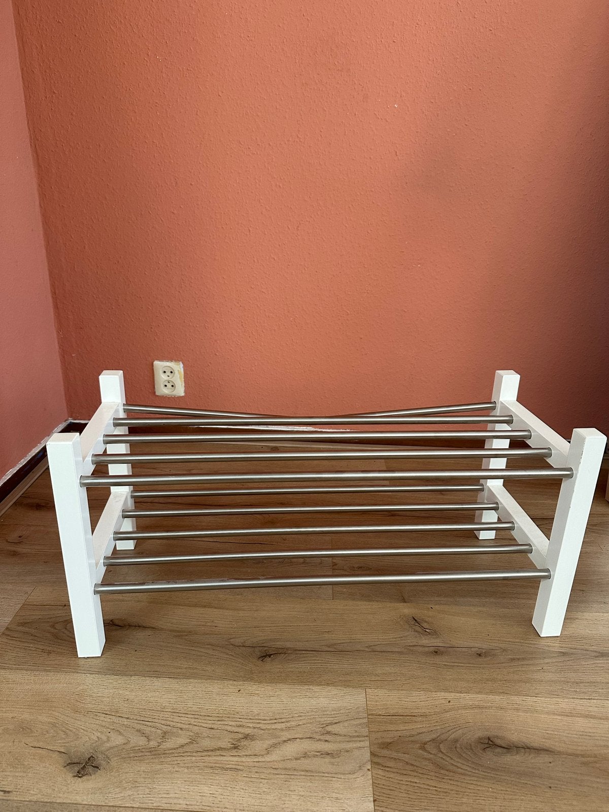 IKEA TJUSIG schoenenrek, wit, 79x32x37 cm, Ophalen, Gebruikt