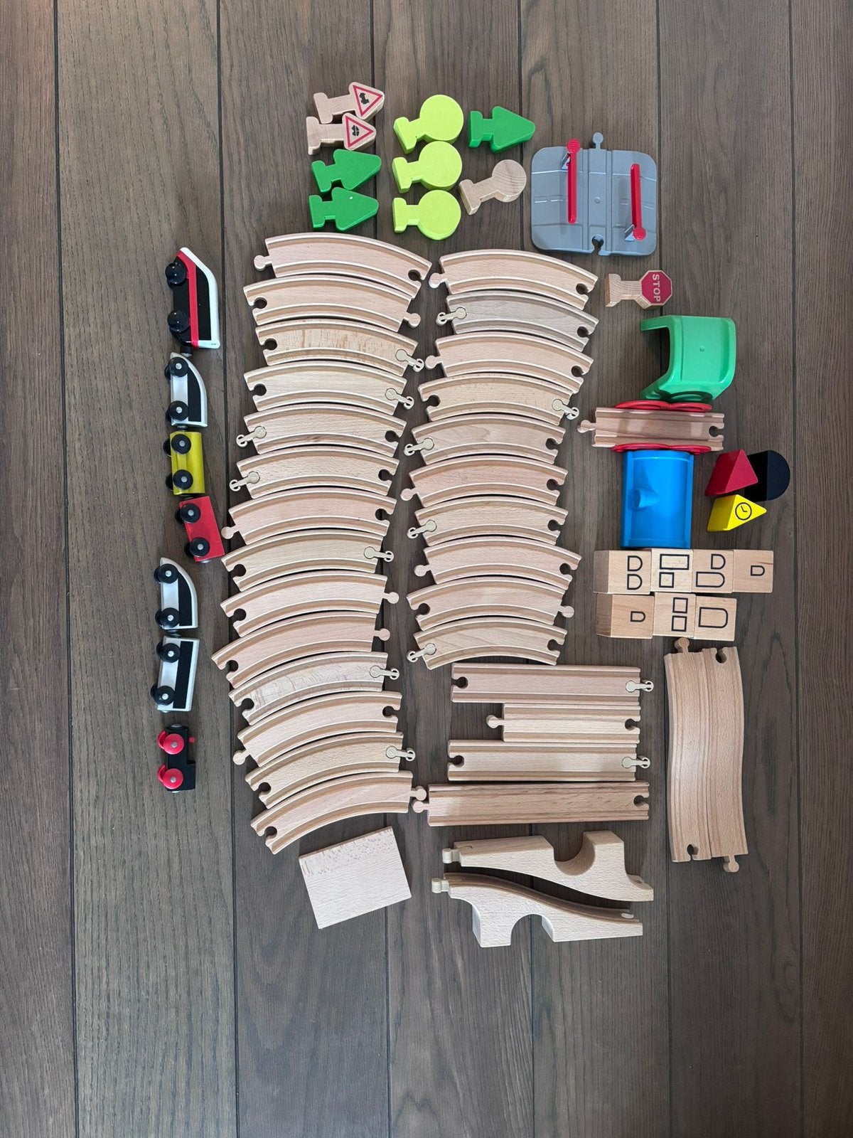 Houten trein baan, Kinderen en Baby's, Speelgoed | Houten speelgoed, Ophalen of Verzenden, Gebruikt, Overige typen