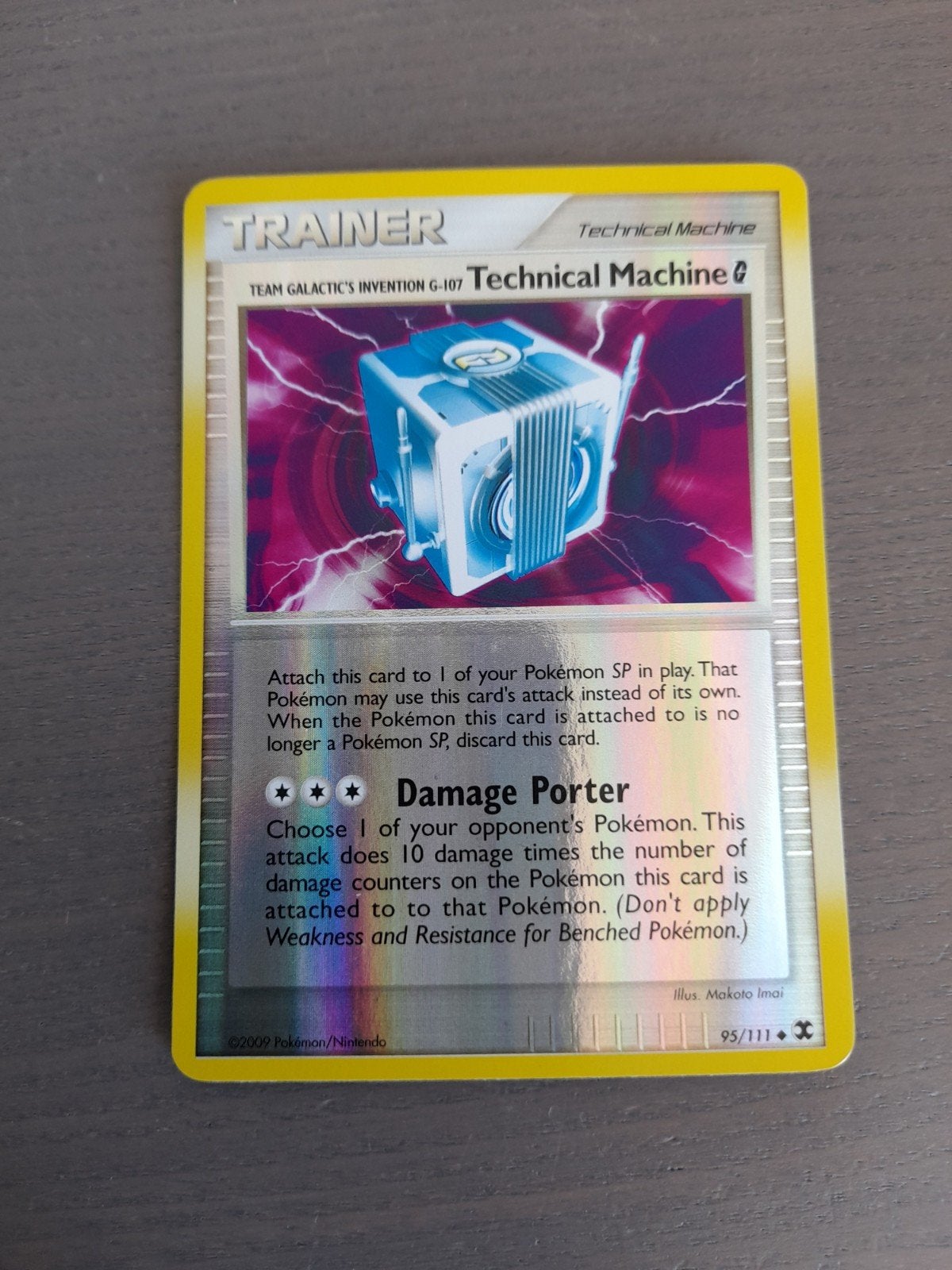 rising rivals 95/111 technical machine reverse, Ophalen of Verzenden, Gebruikt, Losse kaart, Foil