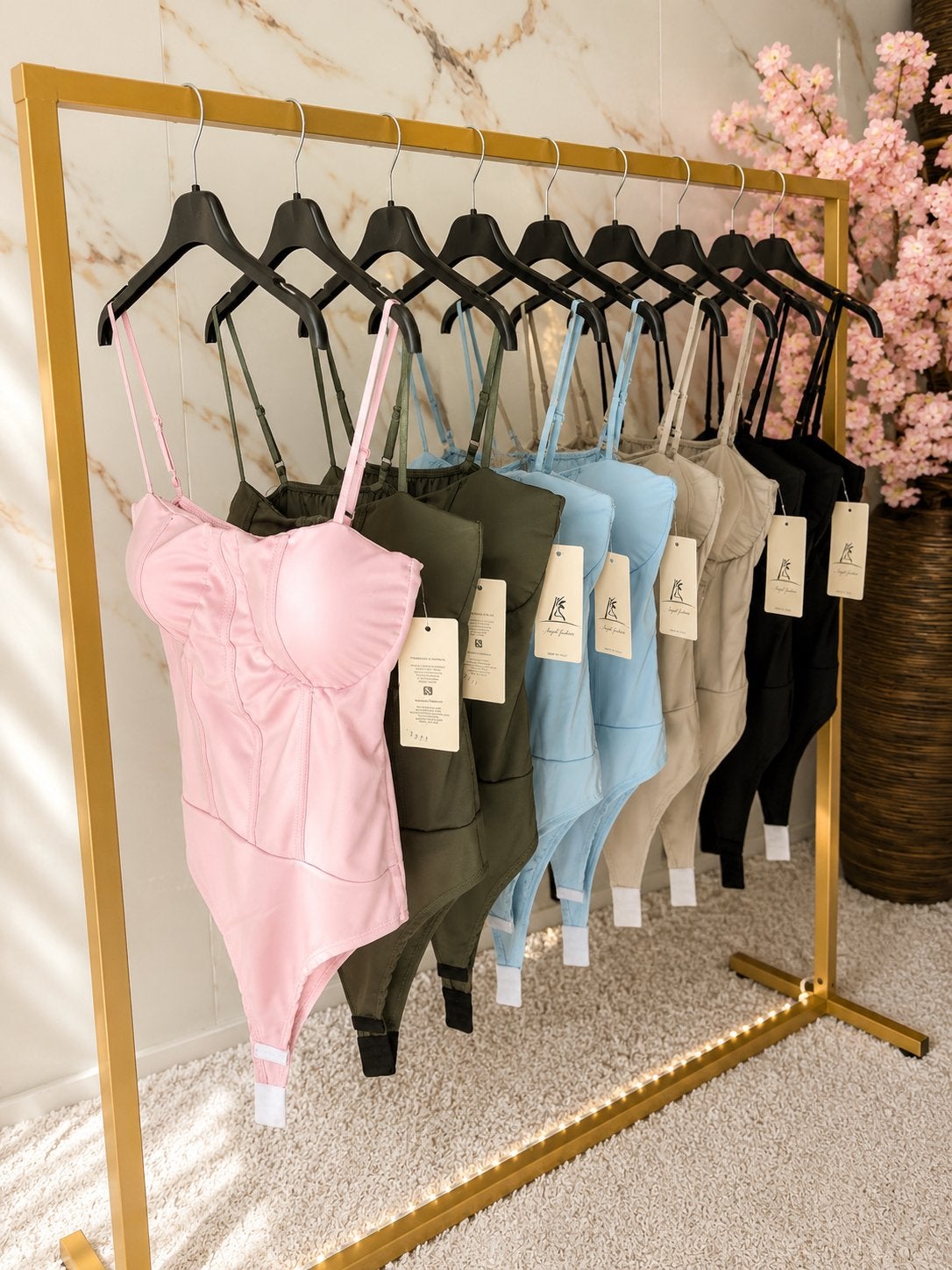 Partij van 9 super stretch body's, one size tot maat 40, Meerkleurig, 1329ab, Ophalen of Verzenden, Fashionkoopje
