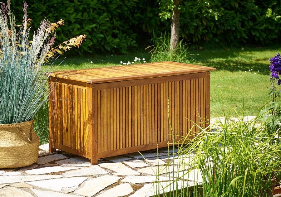 Opbergbox tuinkist hout 115x50x59cm 205L GRATIS BEZORGD!, Tuin en Terras, Verzenden, Nieuw, Nvt, Nvt