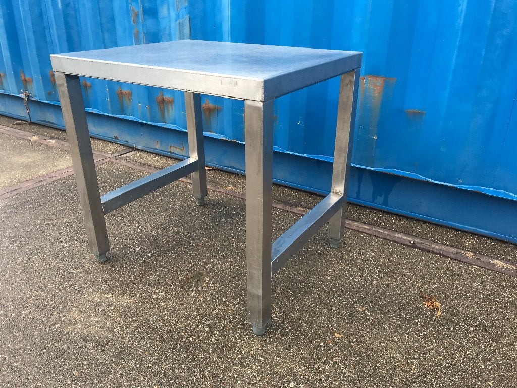 Kleine rvs werktafels -- + onderschap elementen, Huis en Inrichting, Ophalen, Gebruikt, 25 tot 50 cm, Minder dan 100 cm