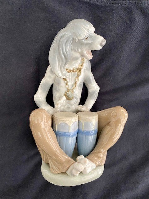 Lladro Dog Play Bongo, Ophalen of Verzenden, Zo goed als nieuw, Fantasy