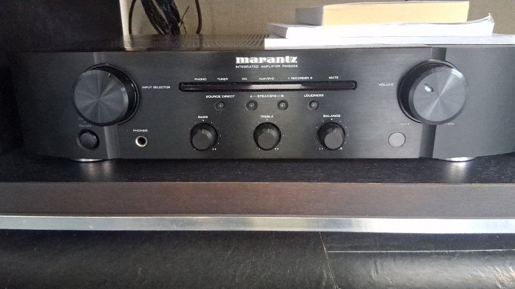 Marantz PM5004 versterker, Zo goed als nieuw, 60 tot 120 watt, Stereo, Ophalen