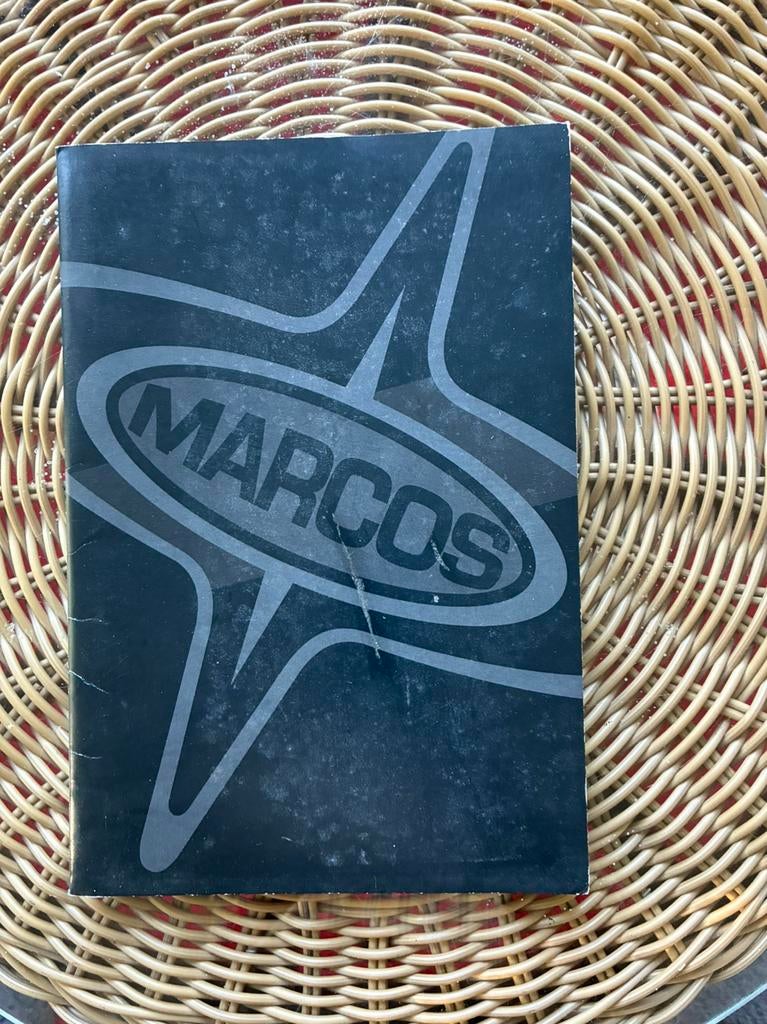 Marcos originele brochure, verzamelmapje, Ophalen of Verzenden, Zo goed als nieuw, Auto's