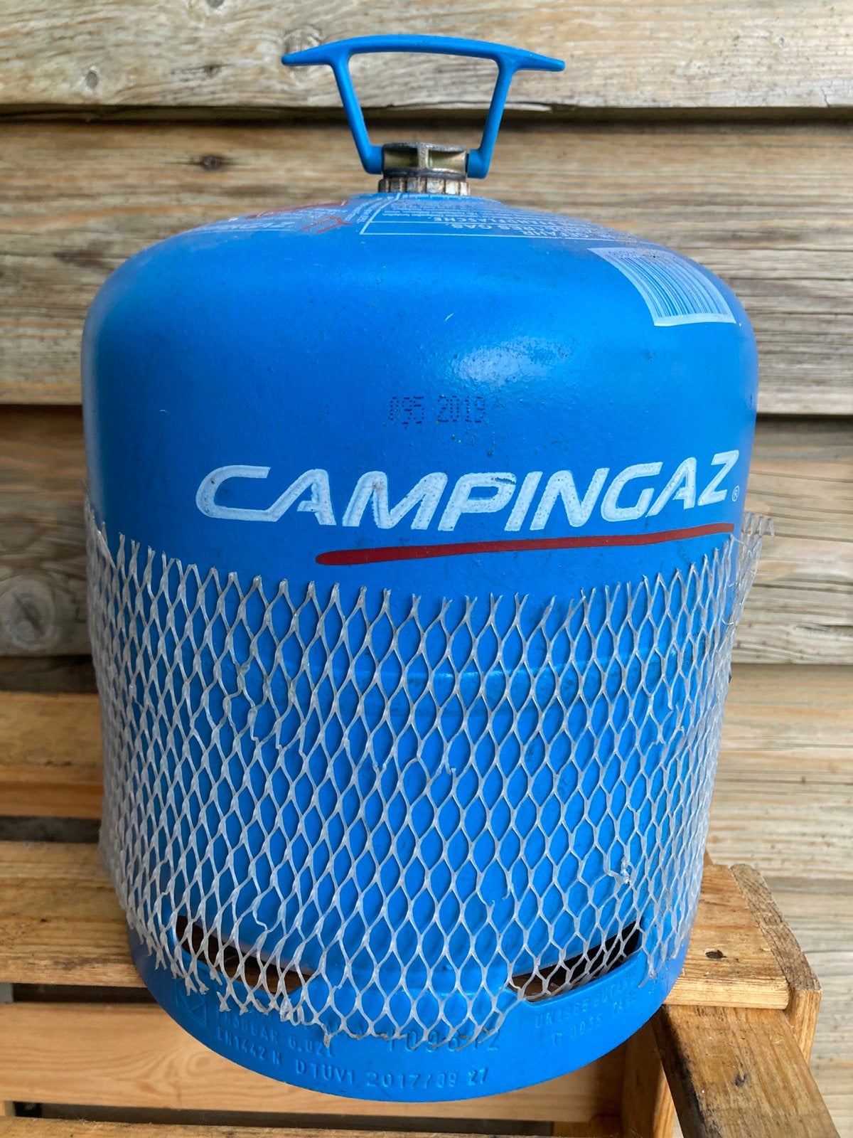 Campingaz 907 grote fles leeg, Ophalen, Zo goed als nieuw