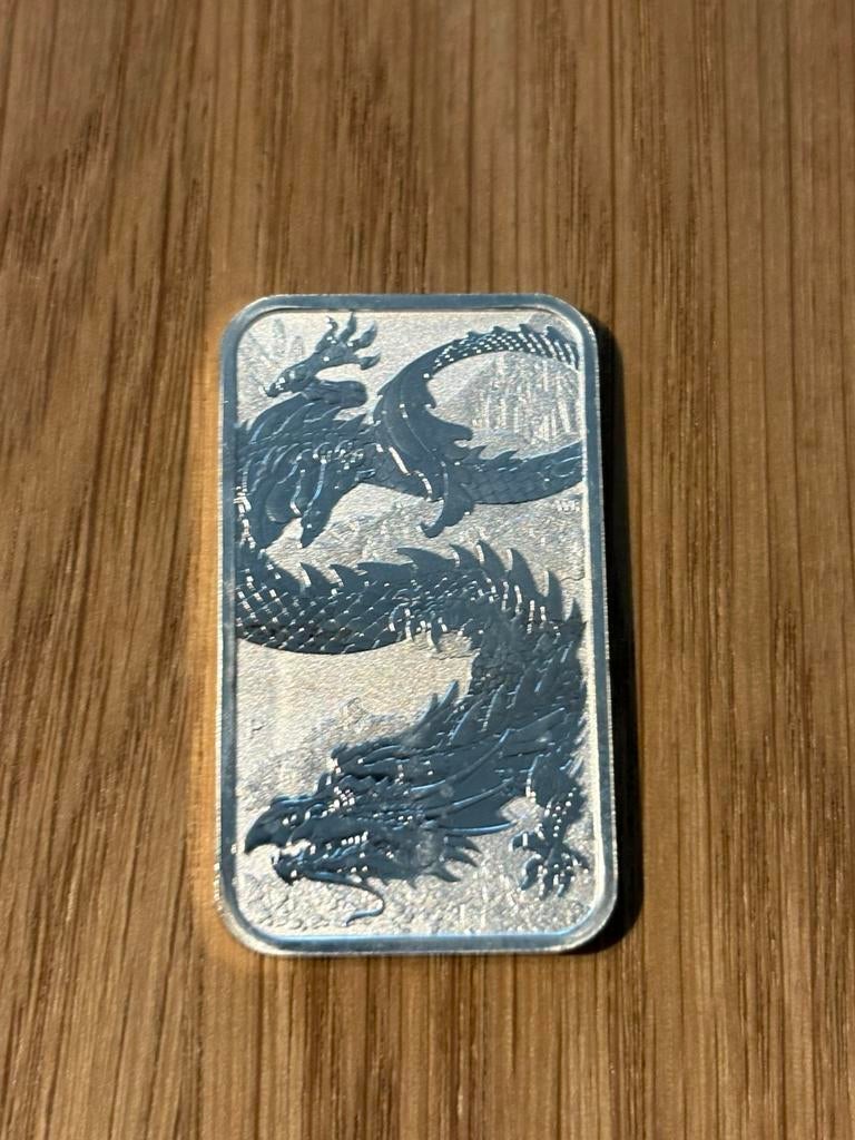 1 ounce zilver dragon rectangular 2023, Ophalen of Verzenden, Zilver