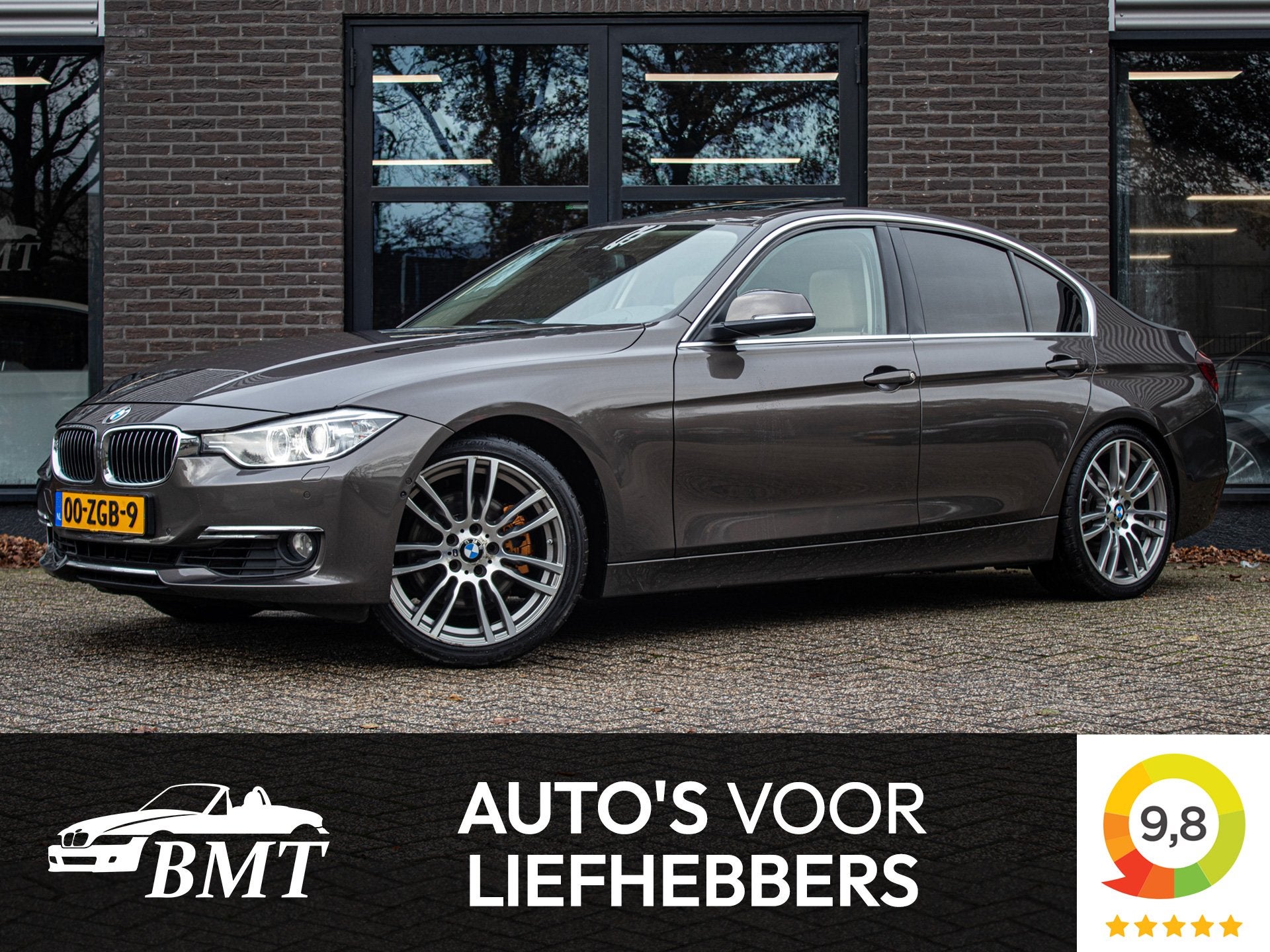 BMW 3 Serie 328i F30 High Executive / Vol / Head-Up / HK / 3, Automaat, Achterwielaandrijving, 4 cilinders, Bruin