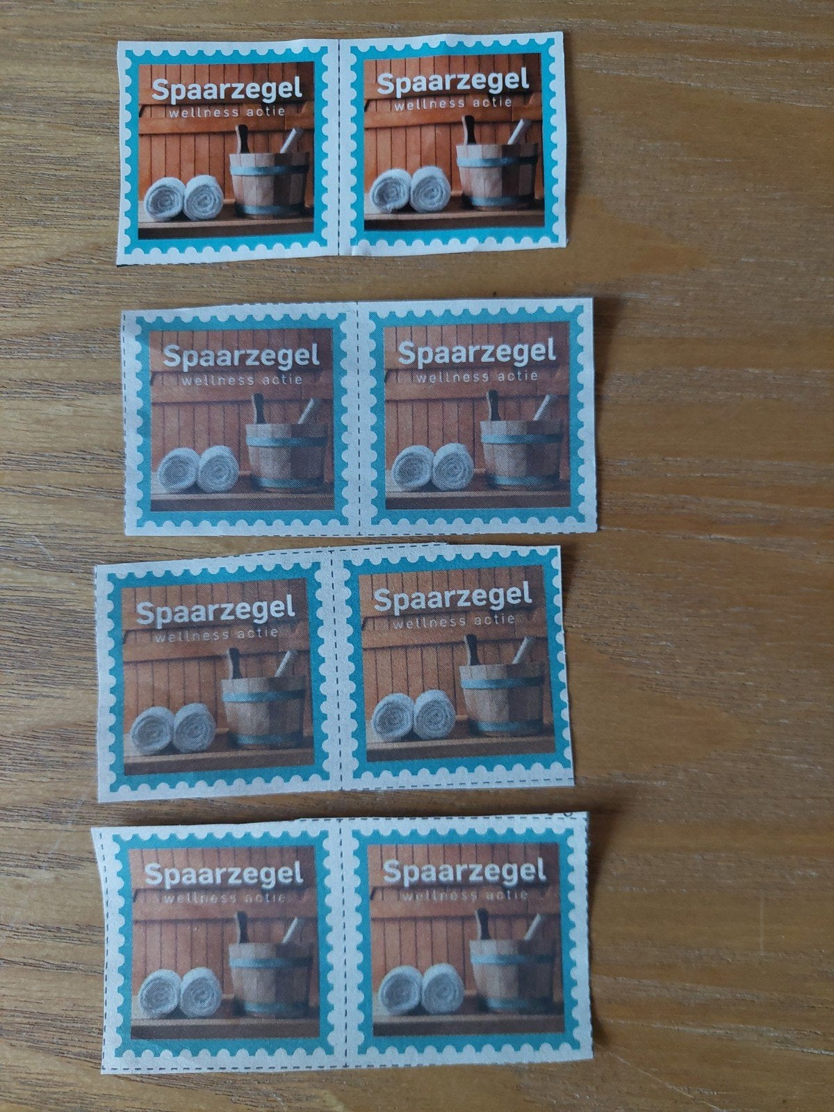 8 Saunazegels krantsparen, Tickets en Kaartjes, Twee personen, Kortingsbon, Spa of Sauna