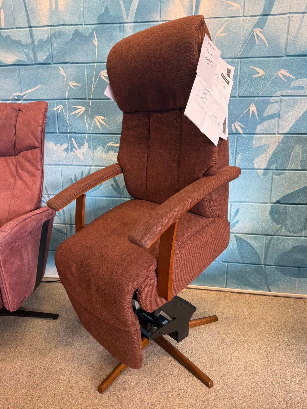 Prominent sta op stoel relax fauteuil met bon en garantie, Ophalen of Verzenden, Nieuw, Stof, Gratis bezorging regio Utrecht