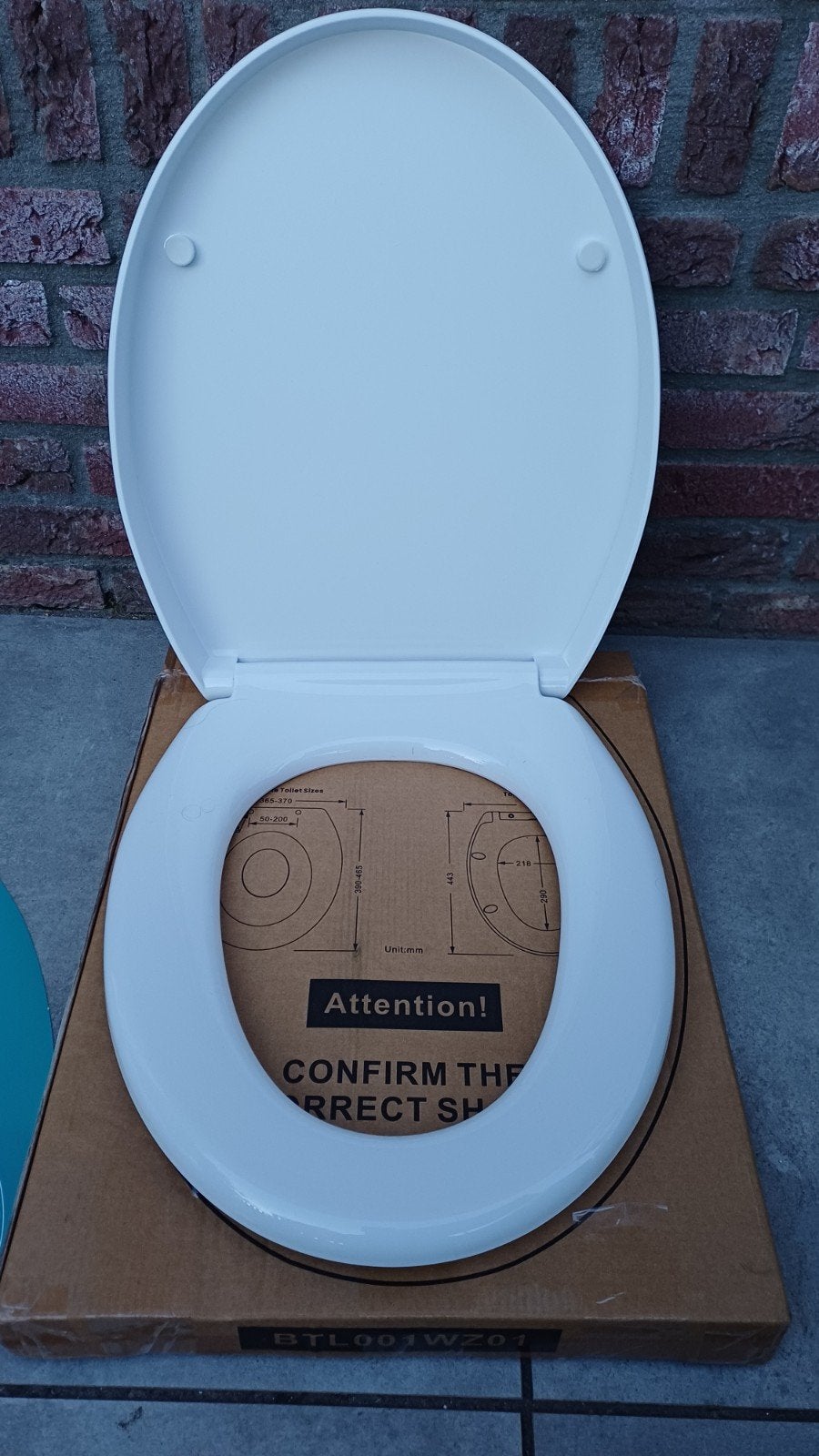 Toiletbril Wc Bril Softclose Wit O-Vorm afneembare zitting, Toilet-accessoire, Nieuw, Ophalen of Verzenden, Wit