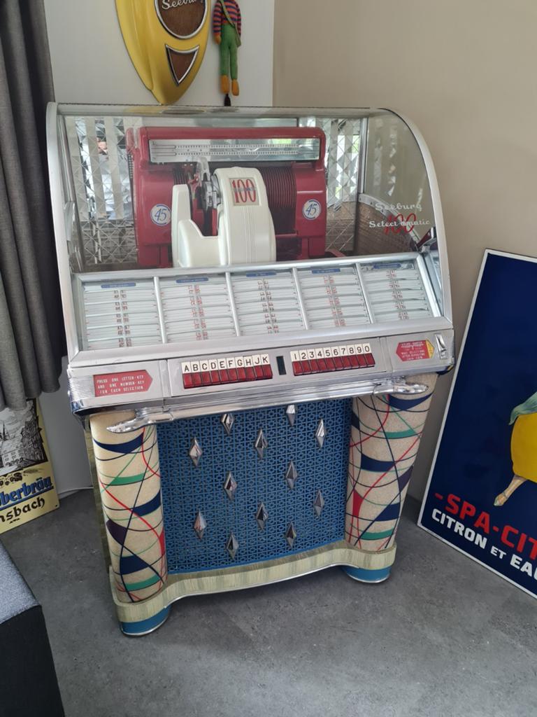 Seeburg jukebox, Verzamelen, Automaten | Jukeboxen, Ophalen of Verzenden, Zo goed als nieuw, 1950 tot 1960, Seeburg