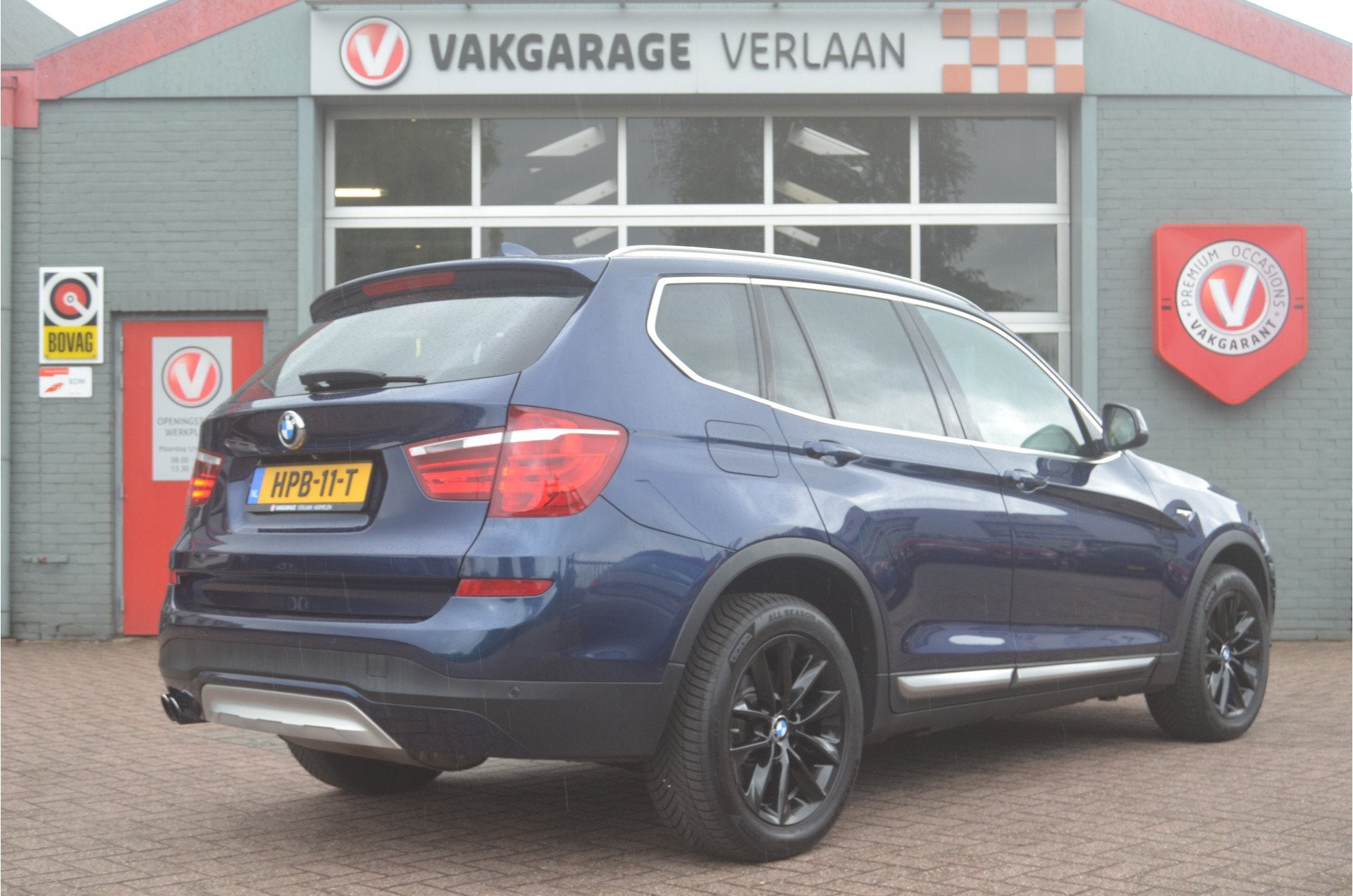 BMW X3 xDrive35i High Executive schuifdak 12 mnd. gar., Auto's, Gebruikt, Blauw, Bedrijf, Vierwielaandrijving