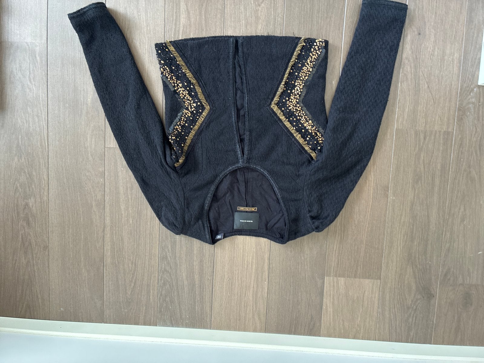 Mooi Maison Scotch diep zwart jasje maat 3, Ophalen of Verzenden, Zo goed als nieuw, Maat 38/40 (M), Zwart
