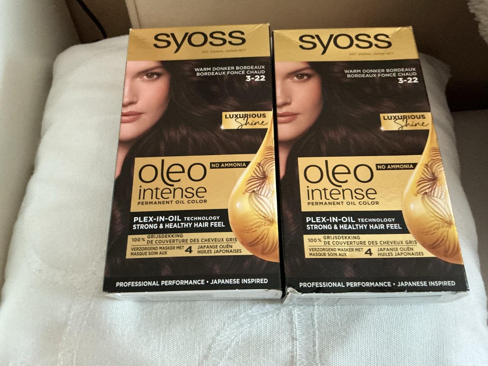 Syoss Oleo Intense Haarverf Warm Donker Bordeaux 2voor8,00€, Ophalen, Nieuw, Overige typen