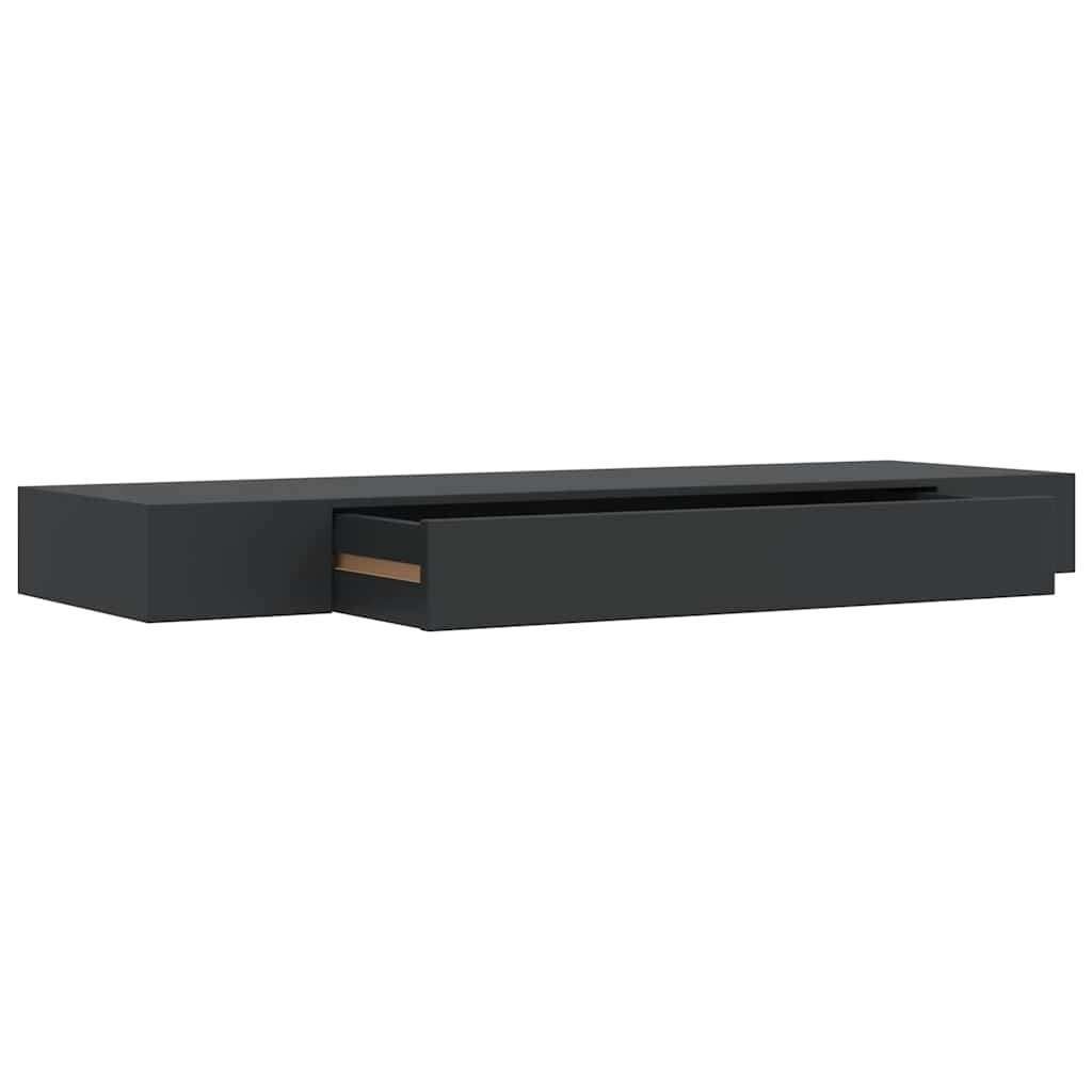 Wandplank + lade MDF zwevend zwart GRATIS BEZORGD!, Verzenden, Nieuw, Nvt, Nvt