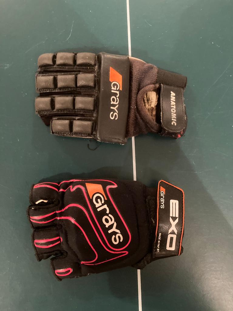 Zaal hockey handschoen grays 2 stuks xs gedragen staat!, Ophalen of Verzenden, Gebruikt, Kleding