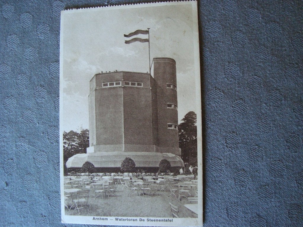 Arnhem- watertoren de steenentafel 1920-1940, Ophalen of Verzenden, Voor 1920, Gelopen, Noord-Brabant