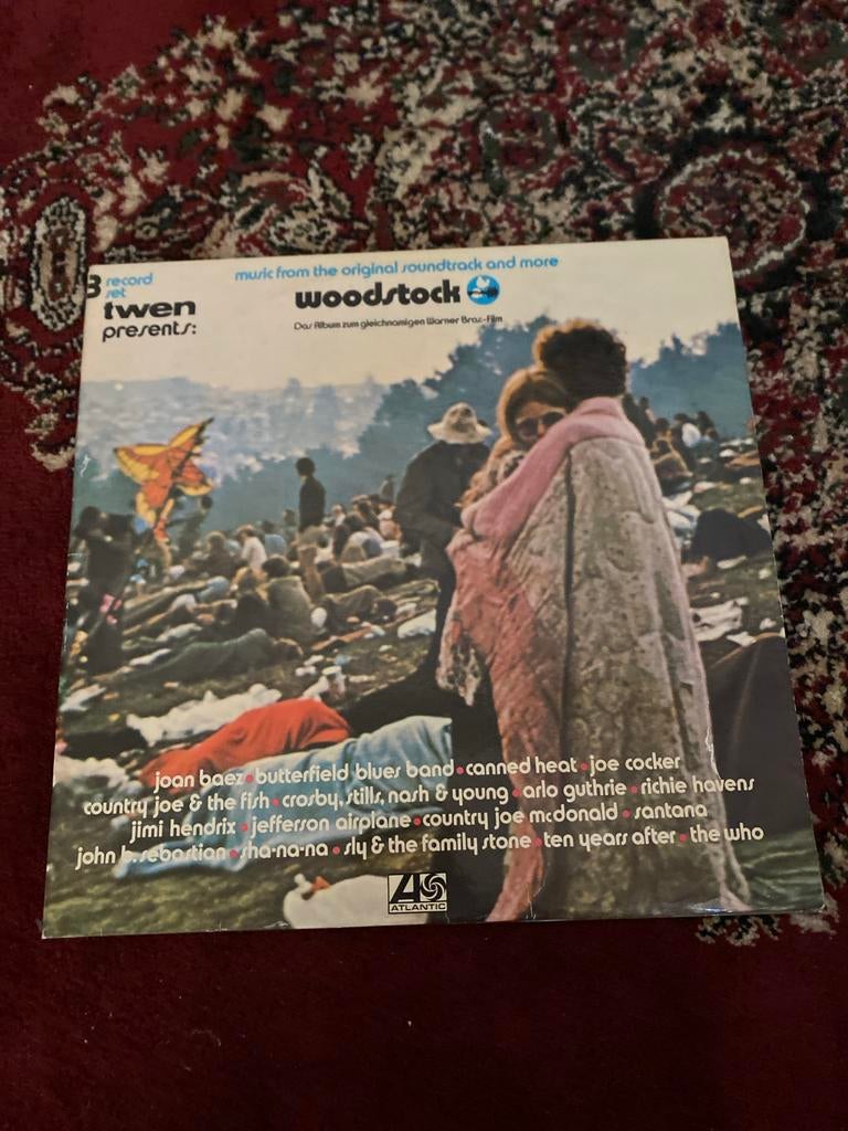 Woodstock Soundtrack 3LP - Originele Persing 1970, Cd's en Dvd's, Vinyl | Rock, Gebruikt, Ophalen of Verzenden, 1970 - 1979, 12 inch