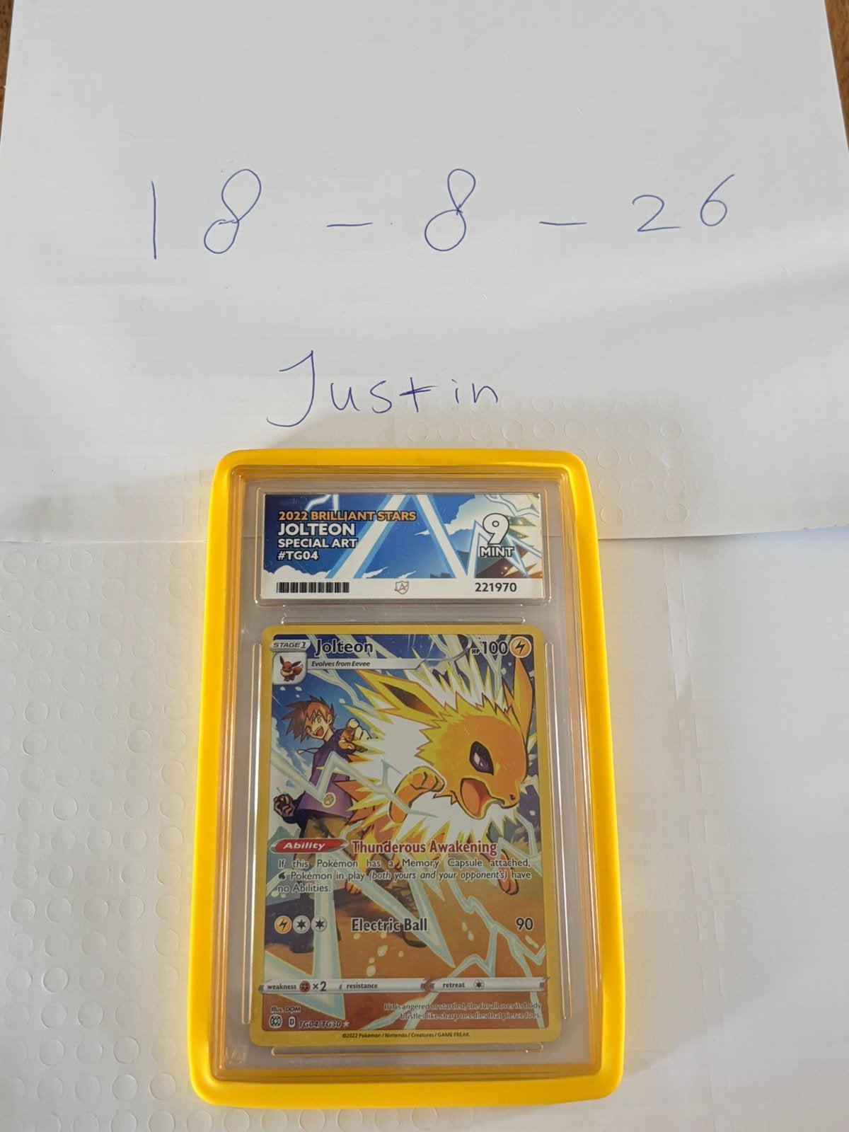JOLTEON BRILLIANT STARS - ACE 9, Ophalen of Verzenden, Zo goed als nieuw