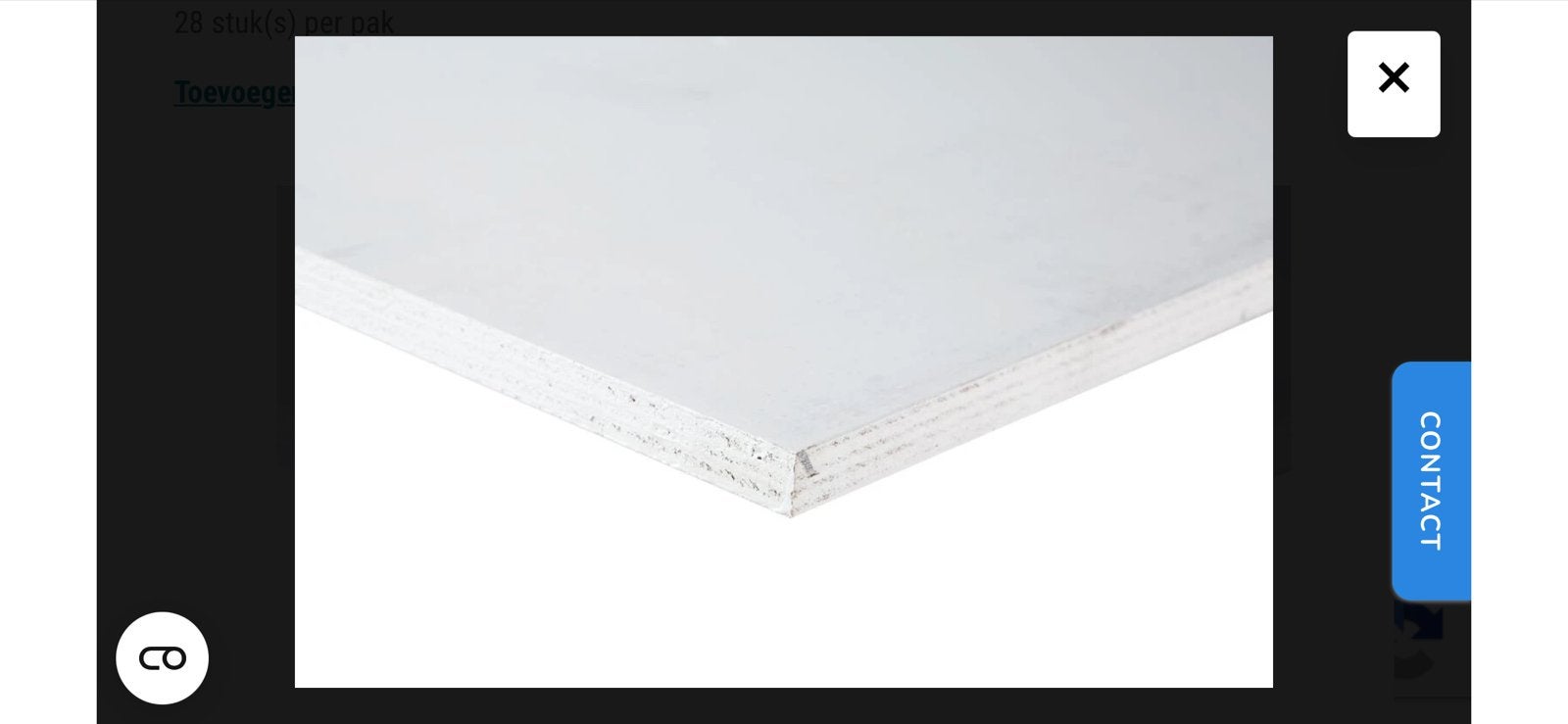 Watervaste Multiplex 18mm Wit Gegrond 3100x750, Ophalen, Nieuw, Multiplex, Minder dan 20 mm