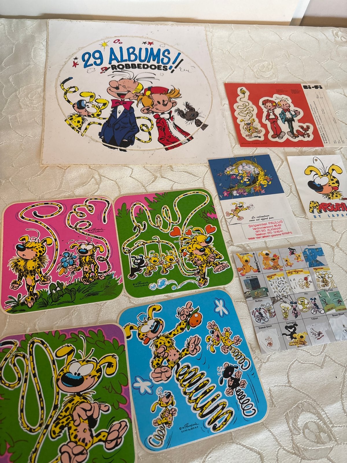 Robbedoes en Marsupilami verzamelitems, Verzamelen, Stripfiguren, Ophalen of Verzenden, Gebruikt