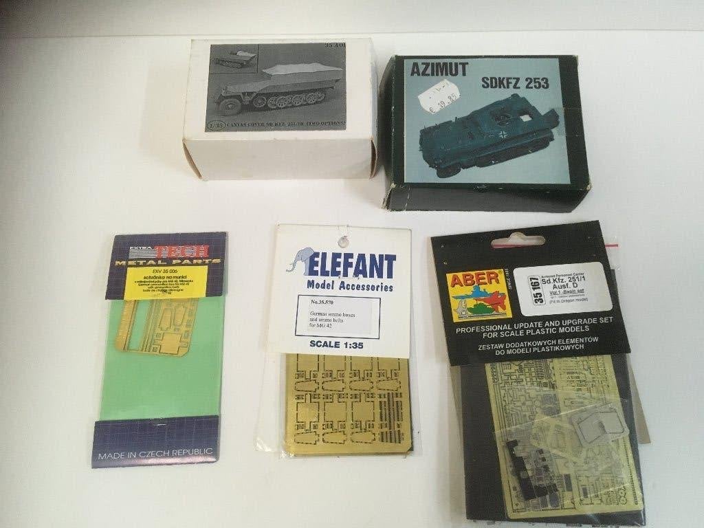 Modelbouw resin 1/35 set #4, Overige merken, Gebruikt, 1:32 tot 1:50, Overige typen