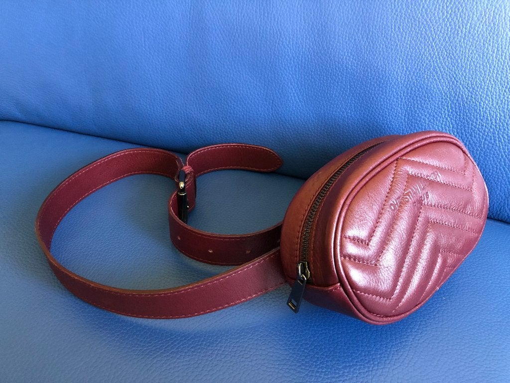 echt leer heuptas / belt bag - Christian Laurier - Paris, Verzenden, Zo goed als nieuw, Overige kleuren, Overige typen