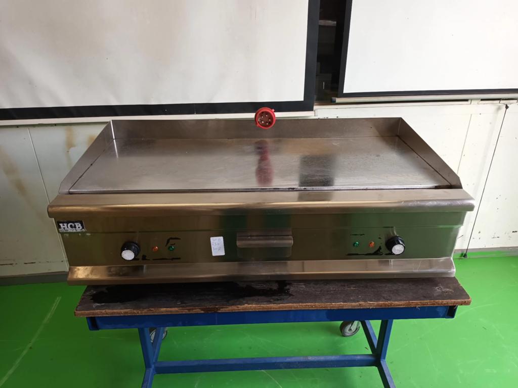 Bakplaat horeca groot model rvs zgan 380 v grillplaat, Ophalen