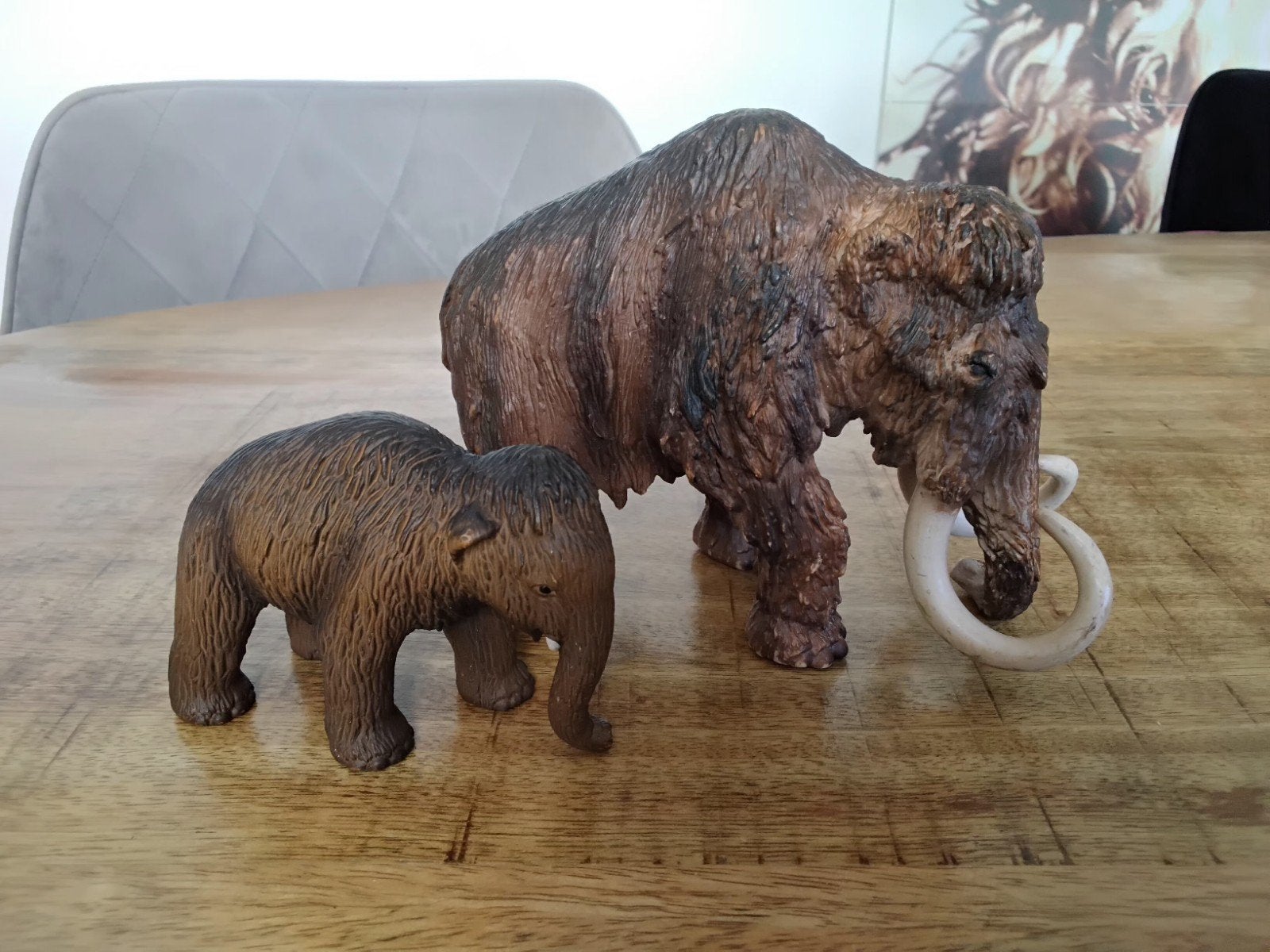 Schleich Mammoet met jong, Verzamelen, Ophalen of Verzenden, Zo goed als nieuw, Paard, Beeldje of Figuurtje