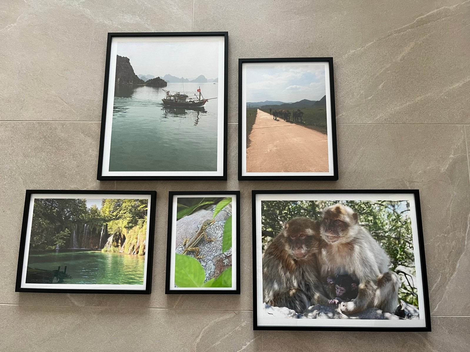 Zwarte foto/poster lijsten, Ophalen, Zo goed als nieuw, Fotolijst, Zwart