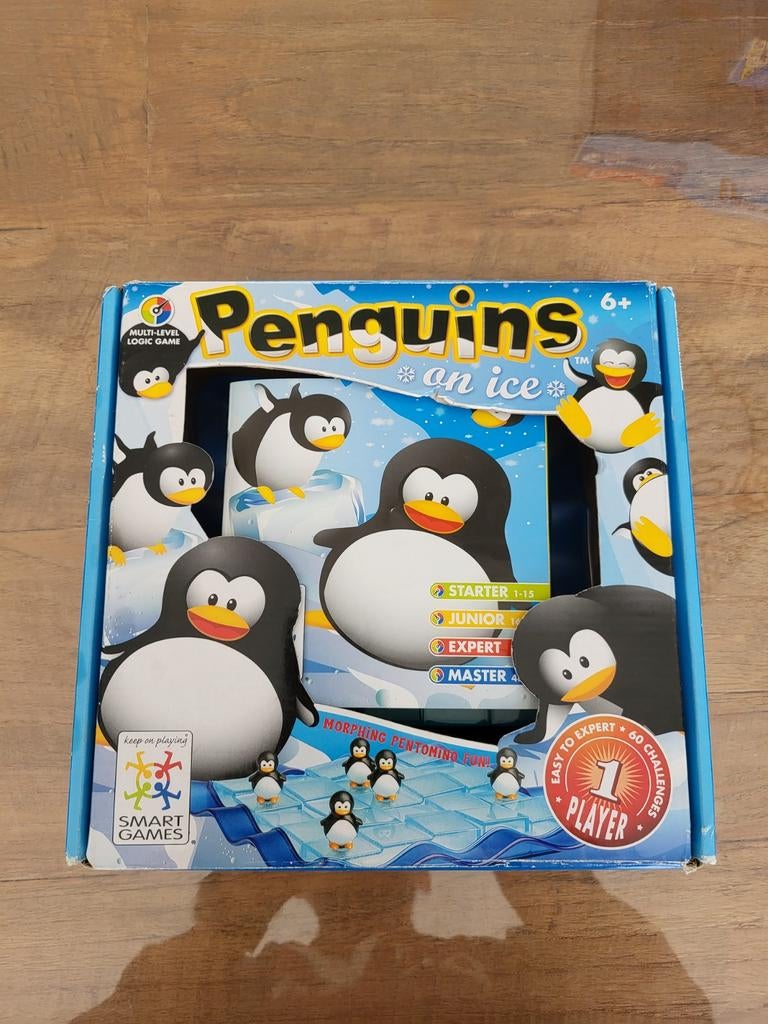 SmartGames Penguins on Ice - Logica Puzzelspel, Gebruikt, Een of twee spelers, SmartGames, Ophalen of Verzenden