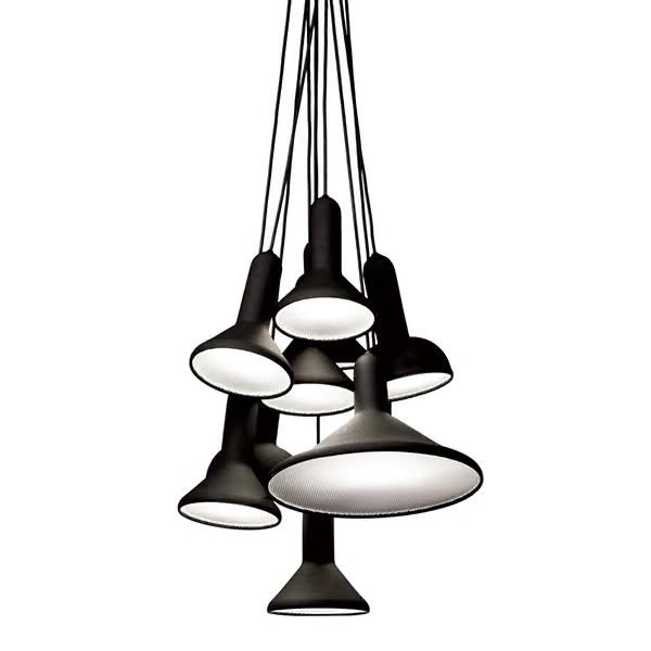 ESTABLISHED & SONS design set van 5 Torch hanglampen, Kunststof, Ophalen of Verzenden, Zo goed als nieuw, /