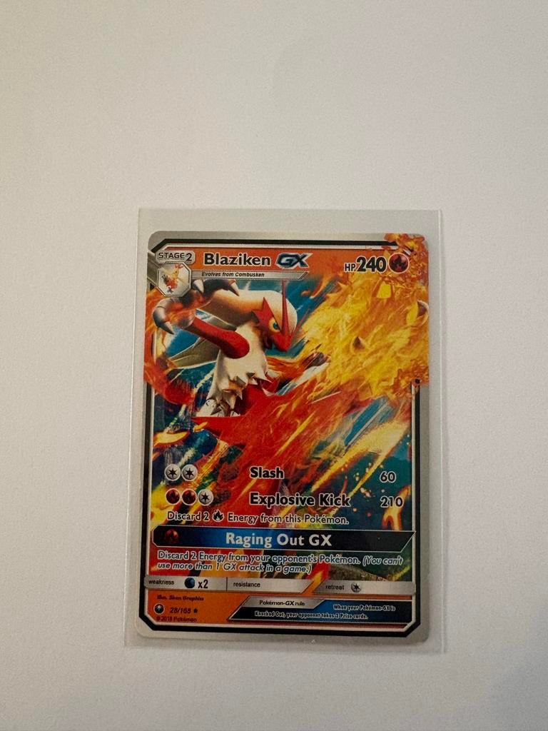 pokemon cards blaziken gx Blaziken GX Full Art - 153/168 - Celestial Storm