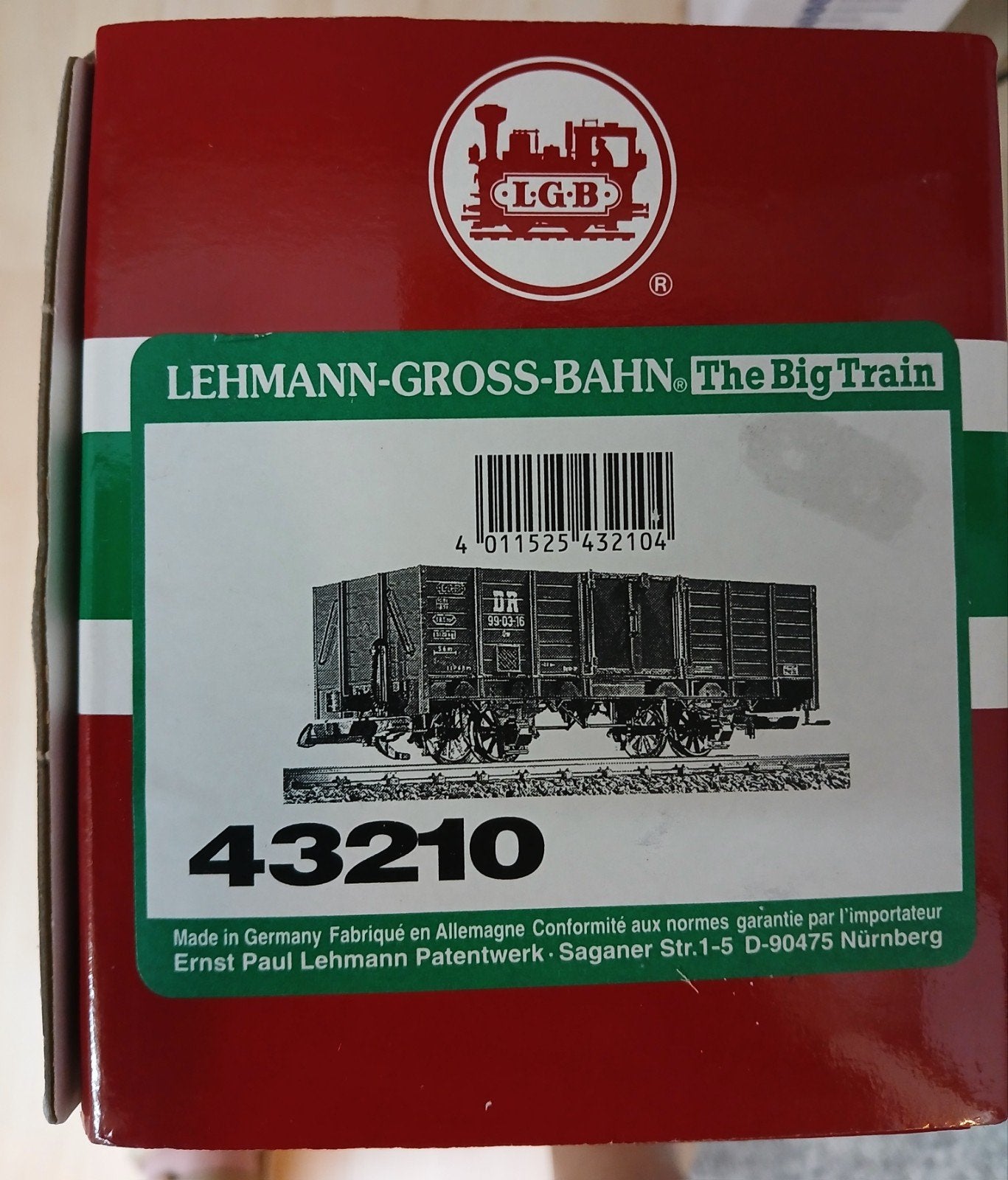 LGB 43210 Open Goederenwagon - Nieuw in doos, Overige merken, Gelijkstroom, Ophalen of Verzenden, Nieuw