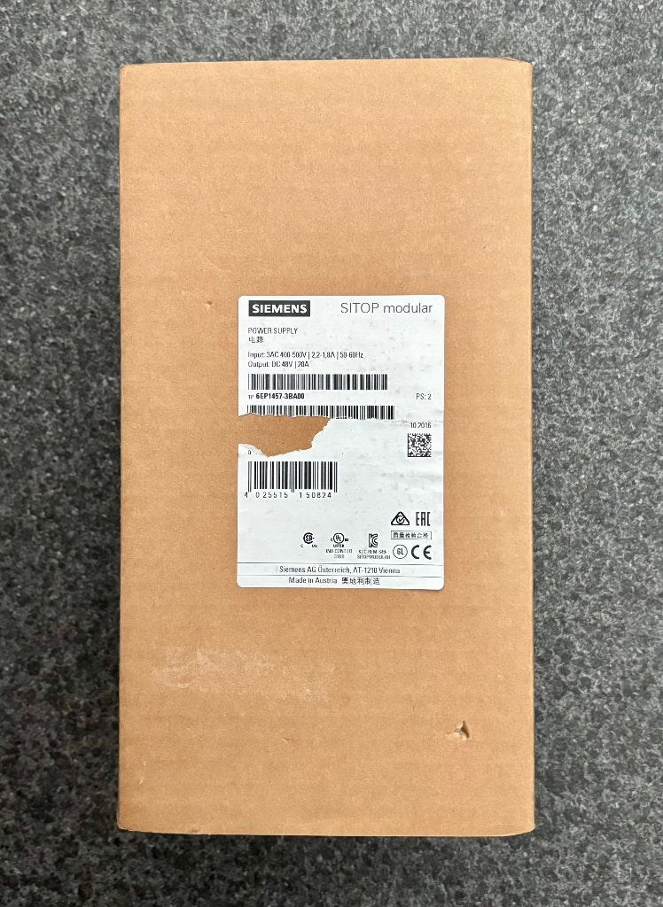 SIEMENS - Simatic - 48 VDC / 20 A - Voeding - Power Supply, Ophalen of Verzenden, Nieuw